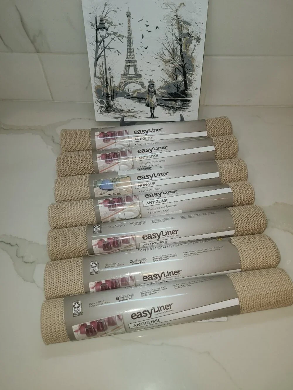 Pack of 7 Easy Liner grippy shelf liners Duck brand